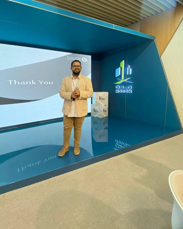 محمد حسن النوبي في ملتقى مدن متحدثًا عن أنظمة ERP وأودو لأتمتة المصانع